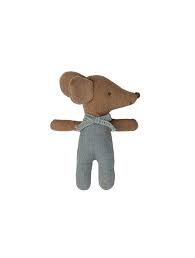 Maileg Sleepy Wakey Baby in a Matchbox - Blue