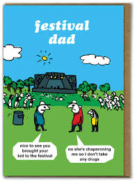 Modern Toss Funny Card - Festival Dad