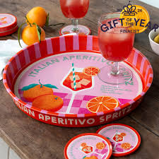 Round Serving Tray - Aperitivo Spritz