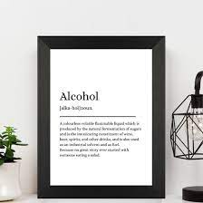 A5 Black Framed Print  - Alcohol