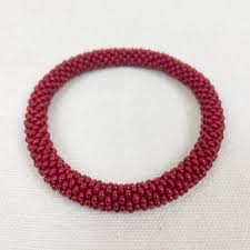 Teku Glass Bead Tube Bracelet - mix & match colours