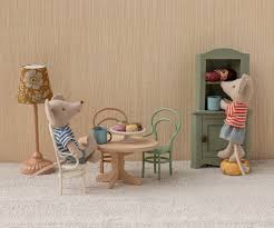 Maileg Mouse Oval Dining Table - Natural