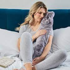 Warmies Long Hot Water Bottle - Marshmallow grey