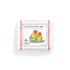 The Chocolate Detective - Box of 12 Rainbow Love Birds Chocolate Eggs