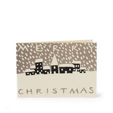 Cambridge Imprint Christmas Card -  Snowy Town