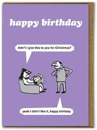 Modern Toss Funny Card - Birthday Present