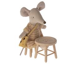 Maileg Mouse Table & Stool Set