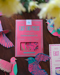 East End Press Party Birds Paper Ornaments
