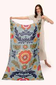 Powder Print Scarf - Folk Floral