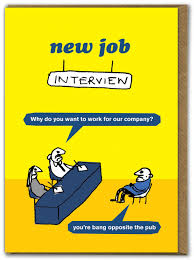 Modern Toss Funny Card - Interview Pub