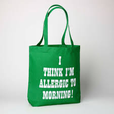 Peanuts Tote Bag - Allergic to Morning!