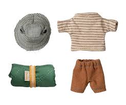 Maileg Hiker Mouse Big Brother - Brown Stripes