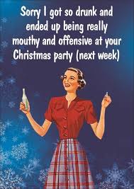 Funny Christmas Card - Drunk