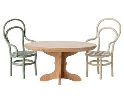Maileg Mouse Oval Dining Table - Natural
