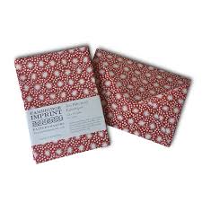 Cambridge Imprint Pack of 10 Patterned Envelopes - Animalcules Crimson