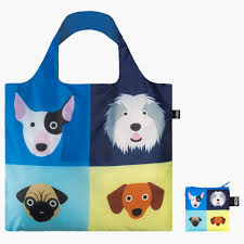 LOQI Recycled Shopping Bag - STEPHEN CHEETHAM Dogs
