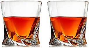 Twisted Whisky Glasses - Set of 2