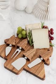 Woodland Cheese Knives - Set of 4 Natural Wood