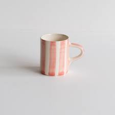 Musango Candy Stripe Espresso Cup - Rose