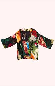 Powder Mid-Length Kimono - Opulant Florals
