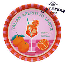 Round Serving Tray - Aperitivo Spritz