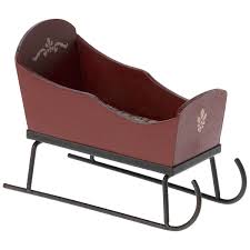 Maileg Mouse Sleigh - Red