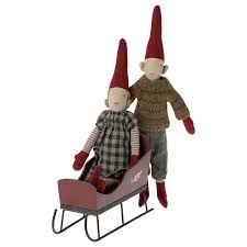 Maileg Mini Sleigh - Red