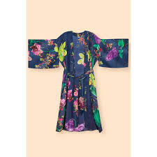 Powder Exotic Evening Kimono Gown