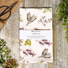 Toasted Crumpet Kitchen Garden Herbs Tea Towel