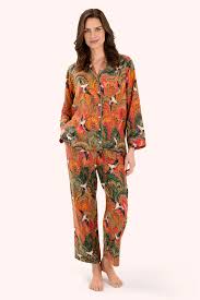 Powder Super Soft Autumn Pyjamas - Marbled Swallows