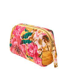 Powder Impressionist Fliral Quilted Vanity Bag - two sizes