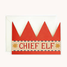 Party Hat Card - Chief Elf