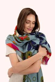 Powder Print Scarf - Folk Floral