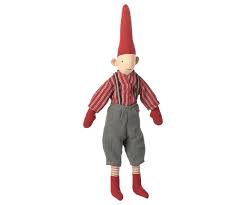 Maileg Pixy Boy Size 2 - Red Shirt