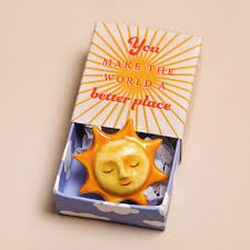 Tiny Matchbox Ceramic Token - Sunshine