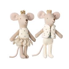 Maileg Royal Twin Mice - Little Sister & Brother in a Matchbox