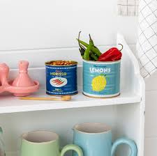 Set of 2 Mini Storage Tins - Lemon & Harissa