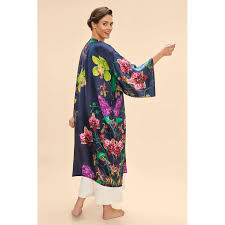 Powder Exotic Evening Kimono Gown