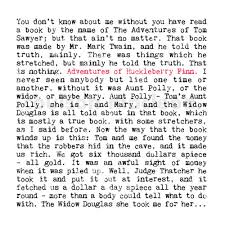 Classic Books Card - The Adventures of Huckleberry Finn