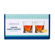 Twisted Whisky Glasses - Set of 2