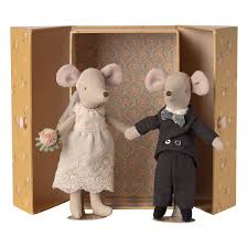 Maileg Wedding Mice Couple in Box
