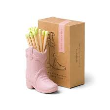 Paddywax Cowboy Boot Match Holder (25 Pcs) - Pink