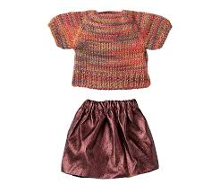 Maileg Mum Mouse Skirt & Knitted Blouse