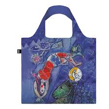 LOQI Recycled Shopping Bag - MARC CHAGALL The Blue Circus