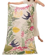 Powder Print Scarf - Swooping Swallows