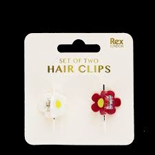 Mini Hair Claw Clips  - Flowers