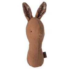 Maileg Lullaby Friends Bunny Rattle - Chocolate