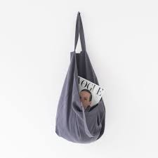 Linen Tales Big Bag - Dark Grey