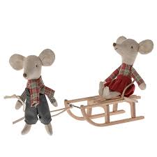 Maileg Mouse Sled