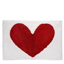 Tufted Bath Mat - Heart